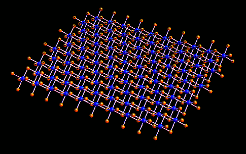 HfS2の結晶構造