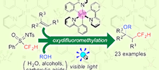Photocatalytic difluoromethylation of olefins: Simple synthesis of CF2H-containing organic molecules