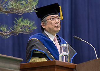 学長式辞（三島良直学長）