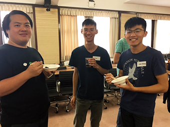 歓迎会に参加したAOSU台湾科技大学からの留学生