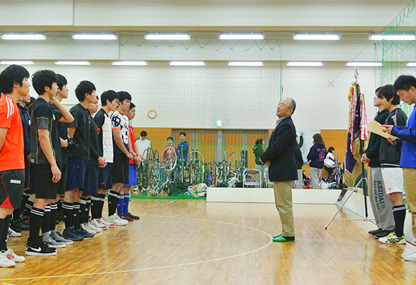 全日本学生サイクルサッカー選手権大会の様子