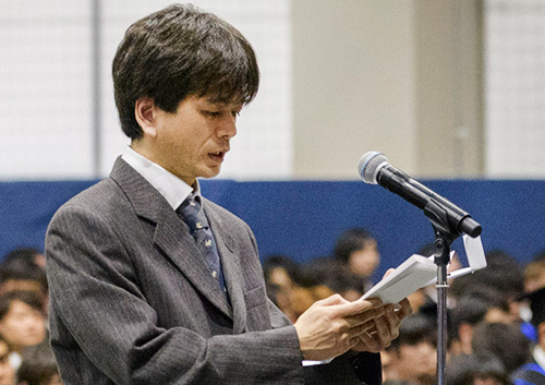 Valedictorian's speech at graduate graduation ceremony