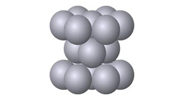 一般的な金属ルテニウム 六方最密充填構造