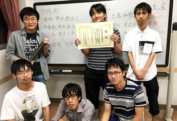 3位に入賞した東工大将棋部のみなさん