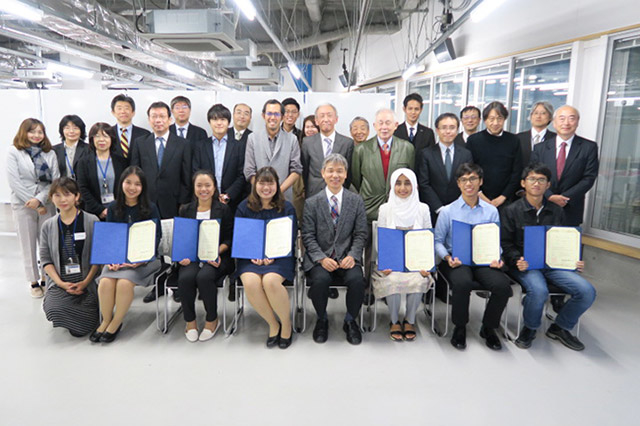 TAIST participants with Tokyo Tech faculty, TAIST supporters, and staff members