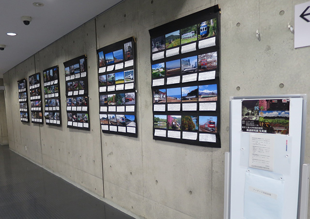 鉄道研究部の展示風景