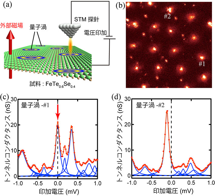 図1. STM/STSを用いたトンネルスペクトル測定とその結果