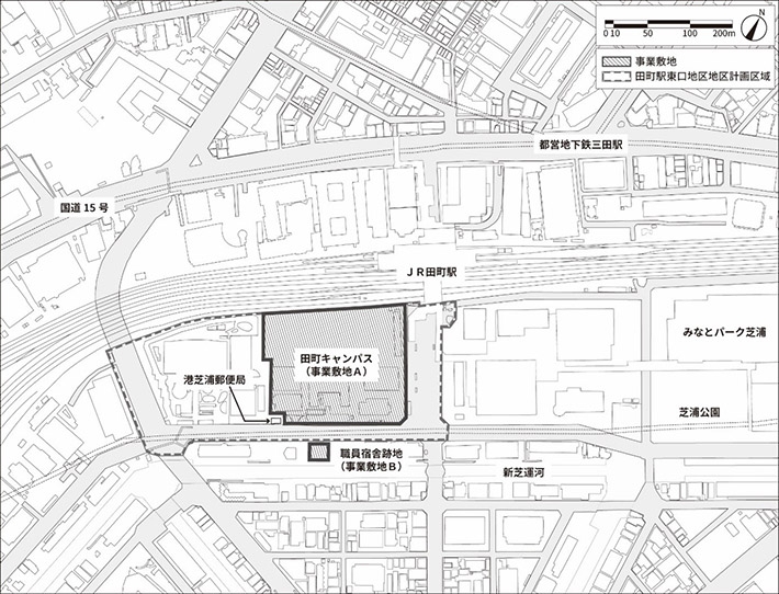 本事業敷地の位置図