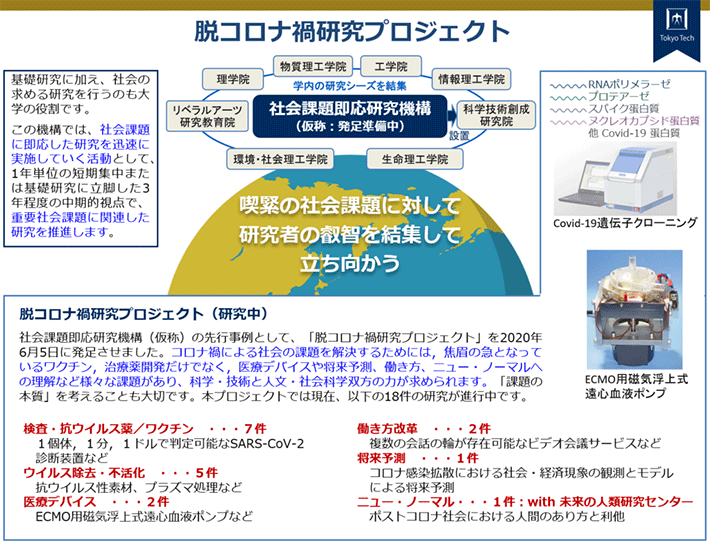 脱コロナ禍研究プロジェクトを発足