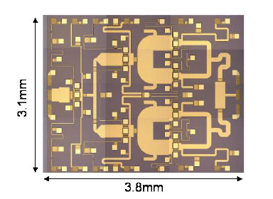 図8 高能率電力増幅GaN-MMIC