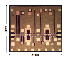 図9 超低雑音増幅InP-MMIC