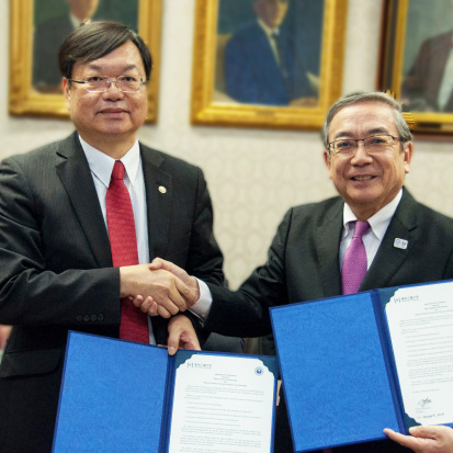 国立台湾科技大学と学術交流協定を締結 協定は109機関に