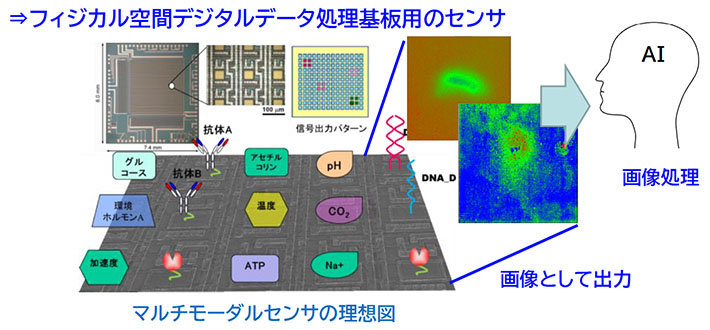 マルチモーダルセンサの概念図