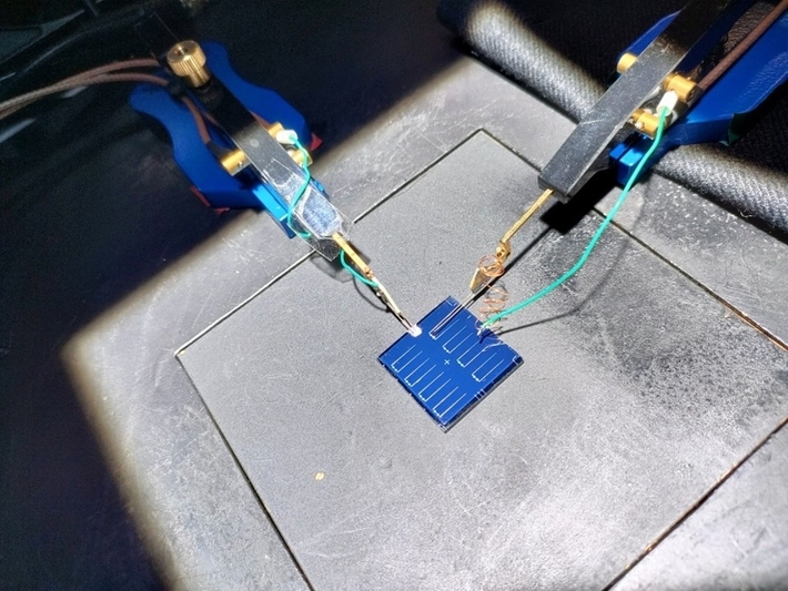 光検出器の測定の様子