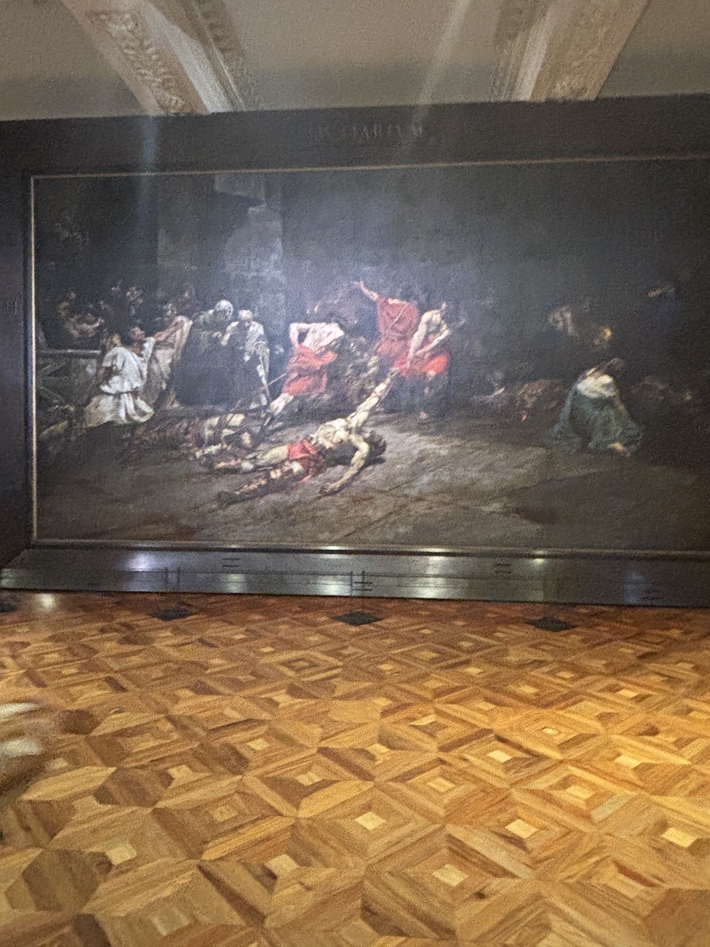 国立美術館にて。キリスト教関連の絵がとても多かったです。