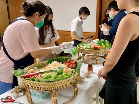 タイ料理の調理実習