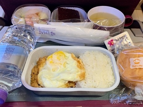 タイ航空の機内食はタイ料理