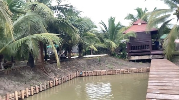 研究室のメンバーが所有していたココナッツ農園